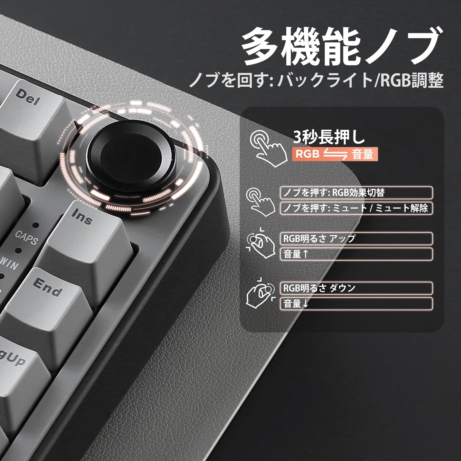 Amazon | YUNZII RT75 ゲーミングキーボード 日本語配列 ラピッド